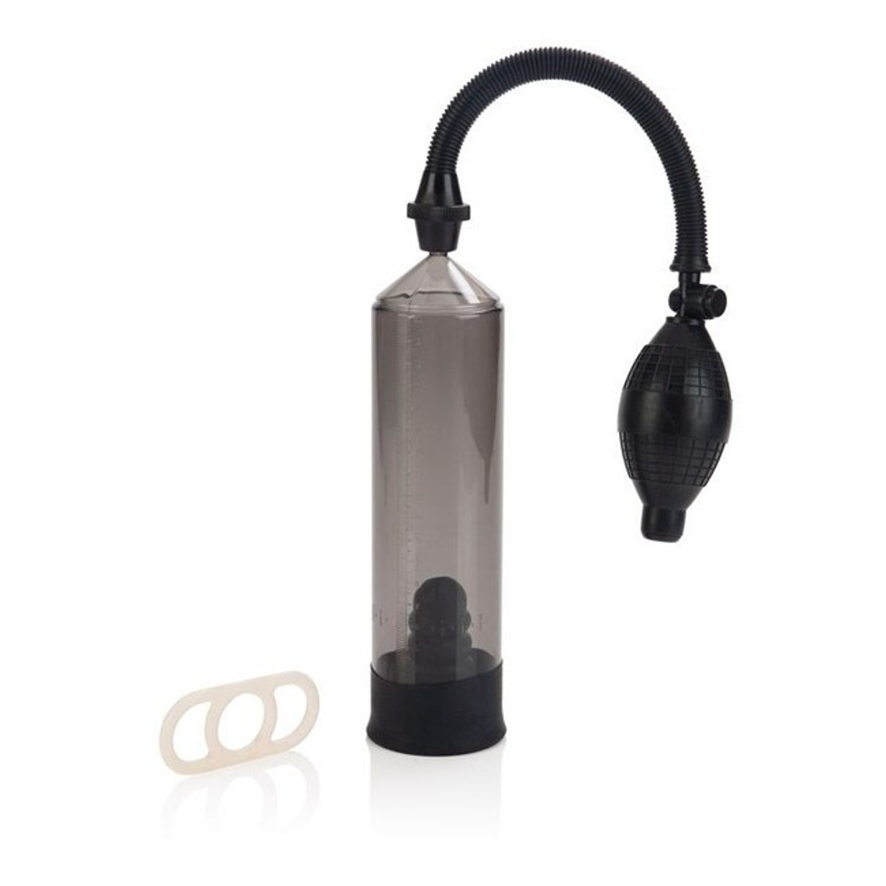 Помпа с эрекционым кольцом Precision Pump (Цвет: черный)