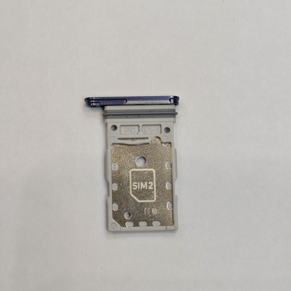 Сим лоток для Samsung S24 (S921) / S24 Plus (S926) Держатель Sim. Оригинальное качество (Цвет: Коричневый / Оранжевый)