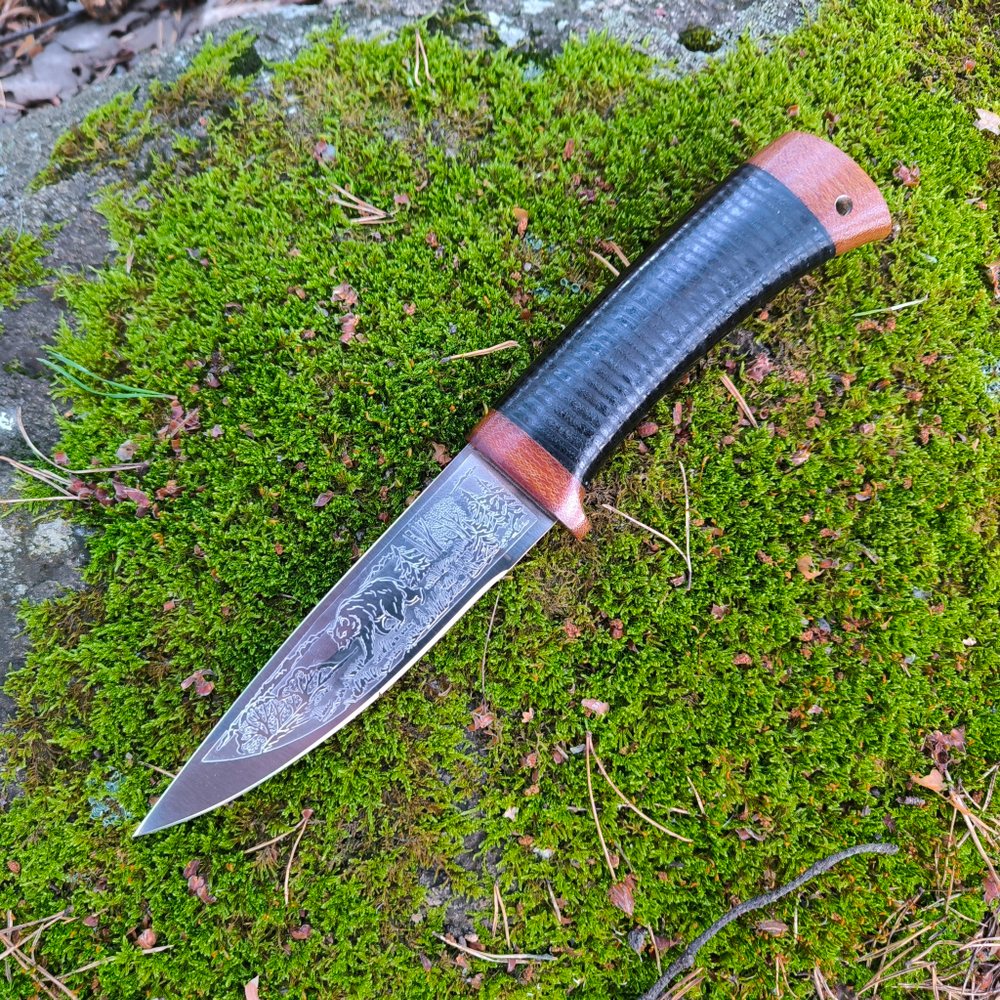 Нож НС-18 Нургуш, гравировка (Златоуст)