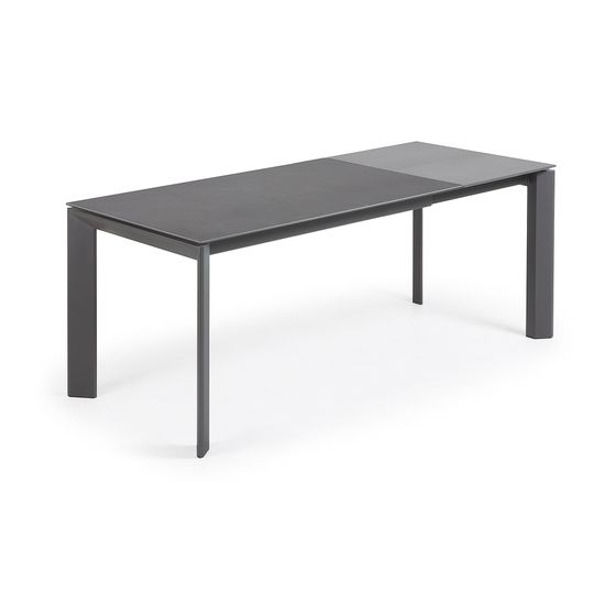 Стол Atta 140 (200) x90 антрацит керамика Испания