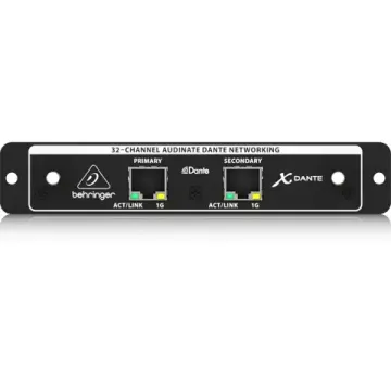 Behringer X-DANTE - карта расширения Dante для  X32, для записи и воспроизведения до 64 кан. аудио
