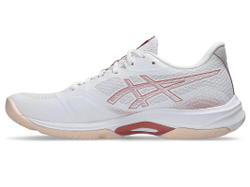 Женские кроссовки для бадминтона/сквоша Asics Netburner Мячistic FF 4 - white/rose rough