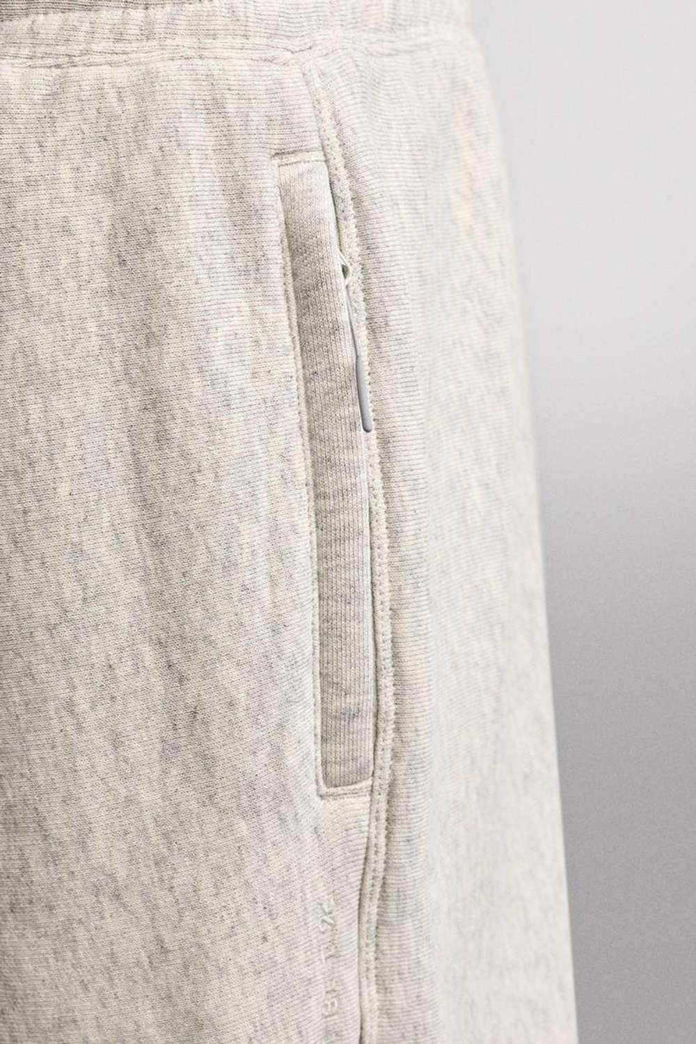 ZARA ДЖОГГЕРЫ RELAXED FIT, СЕРЫЙ МЕЛАНЖ