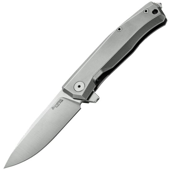 Складной нож Lion Steel "Myto" L/MT01 GY c клинком из стали Böhler M390 Microclean®, рукоять титан