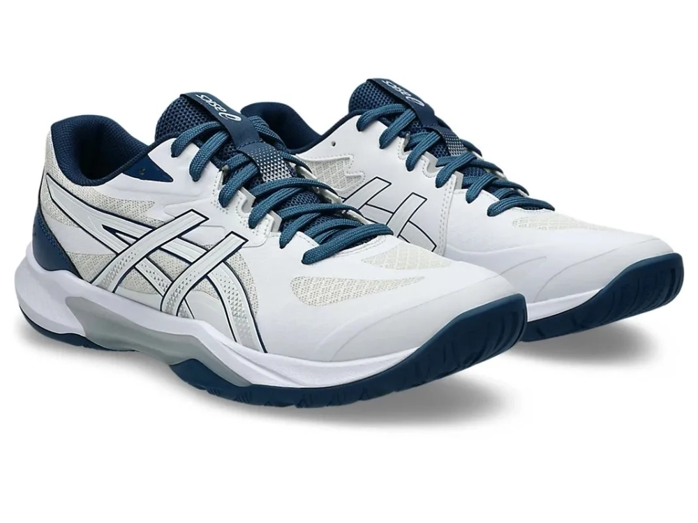 Мужские кроссовки для сквоша/бадминтона Asics Gel-Tactic 13 - white/mako blue