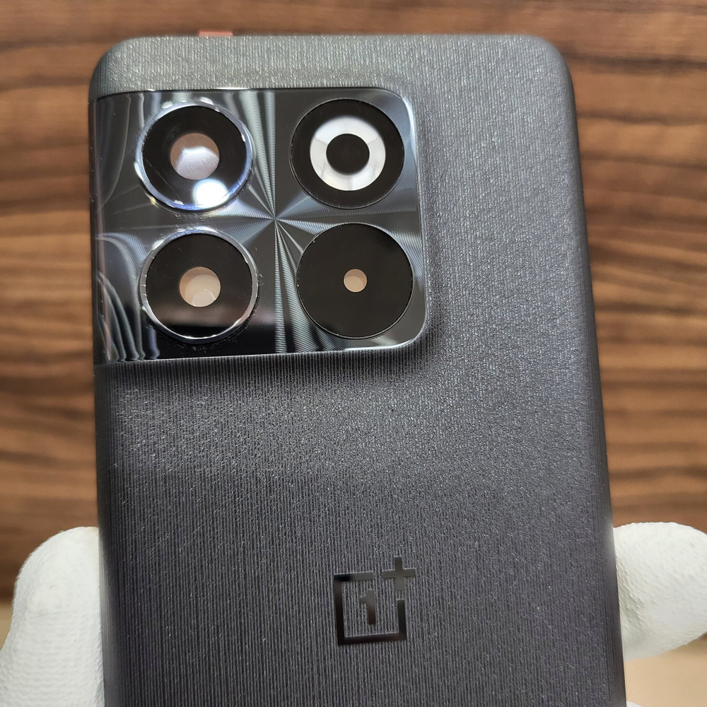 Крышка для OnePlus 10T оригинальная (заднее стекло) цвет: чёрный
