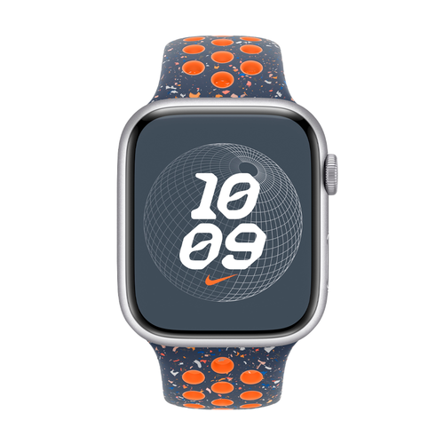 Умные часы Apple Watch Series 9 GPS, 41mm, Aluminium Case with Blue Flame Nike Sport Band (MUUT3) S/M, Pink (Розовый) (MR9N3)