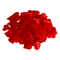 Наполнитель для подарков, 3см, "Red hearts", MESHU, 100шт., красный MS_65912