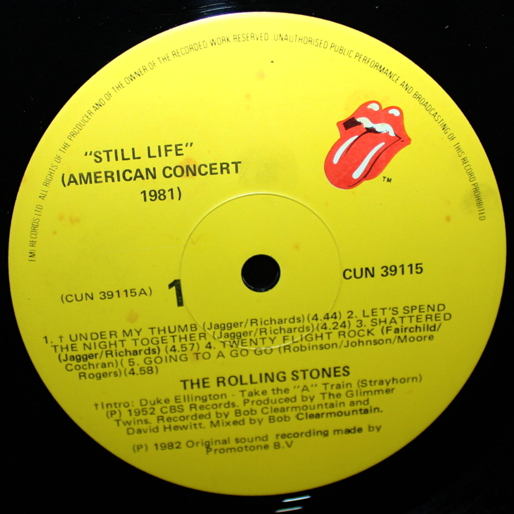 The Rolling Stones / Still Life (American Concert 1981)(LP)