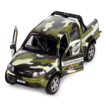 Модель ин. мет. "Uaz Pickup. Военный" 12см. открыв. двери, багаж. PICKUP-MIL (Технопарк)
