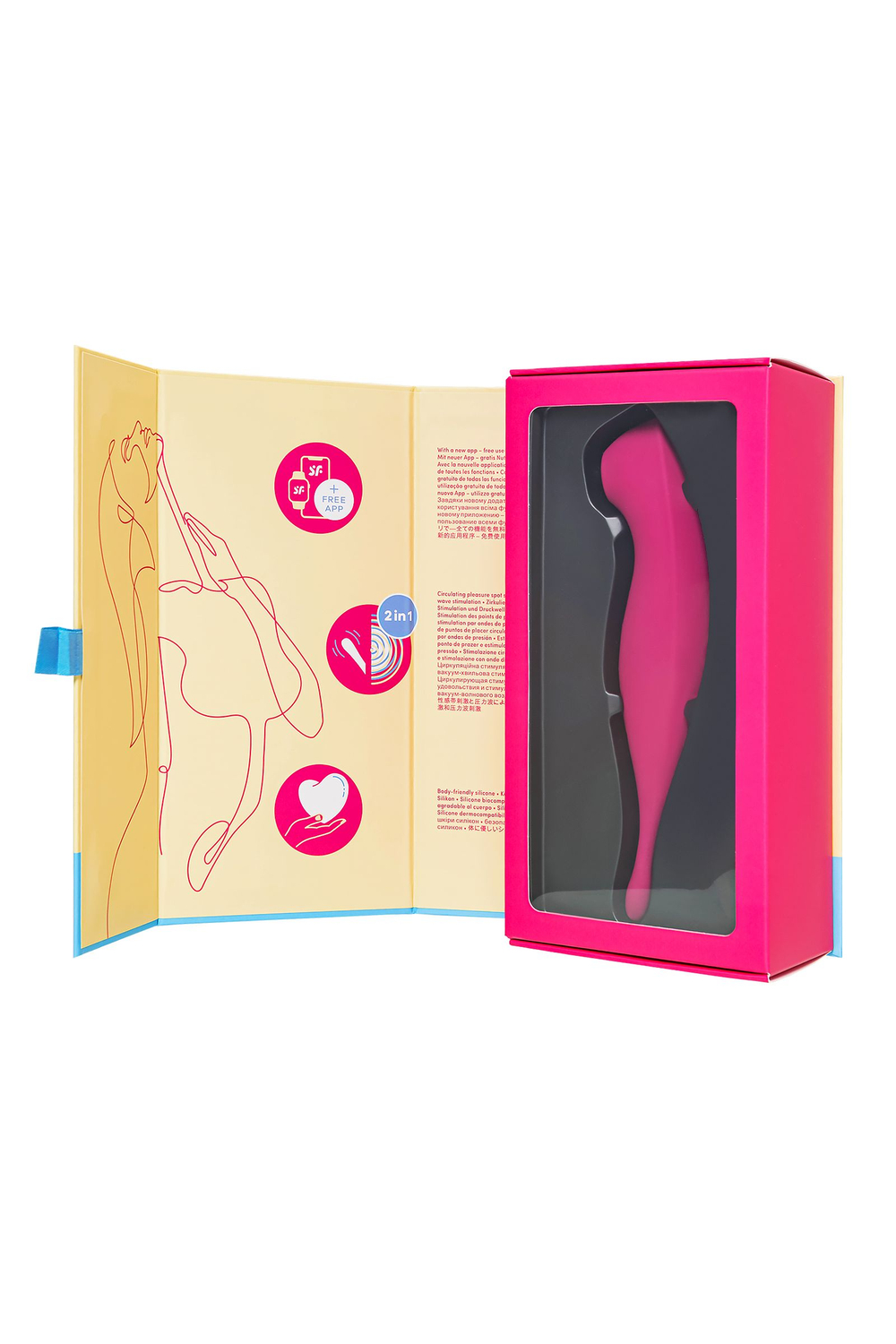 Вакуум-волновой бесконтактный стимулятор клитора Satisfyer Twirling Pro, красный