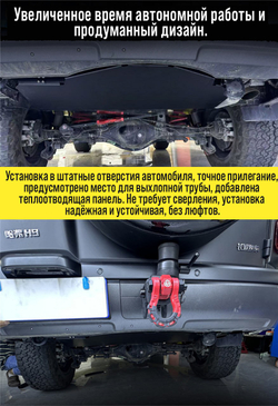 Haval H9 (2024+) Дополнительный топливный бак 120 л. (бензин)