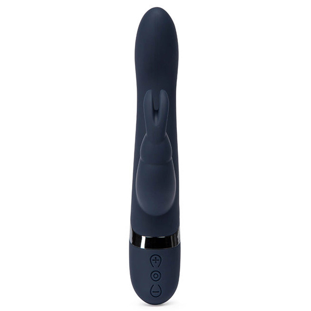 Тёмно-синий вибратор-кролик 25,4см Fifty Shades of Grey Darker Oh My Rabbit Vibrator