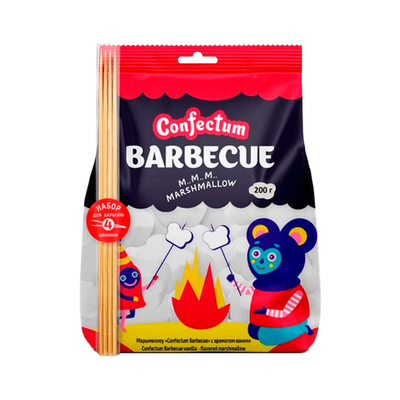 Маршмеллоу «Confectum Barbecue» с ароматом ванили, 200гр х 10шт