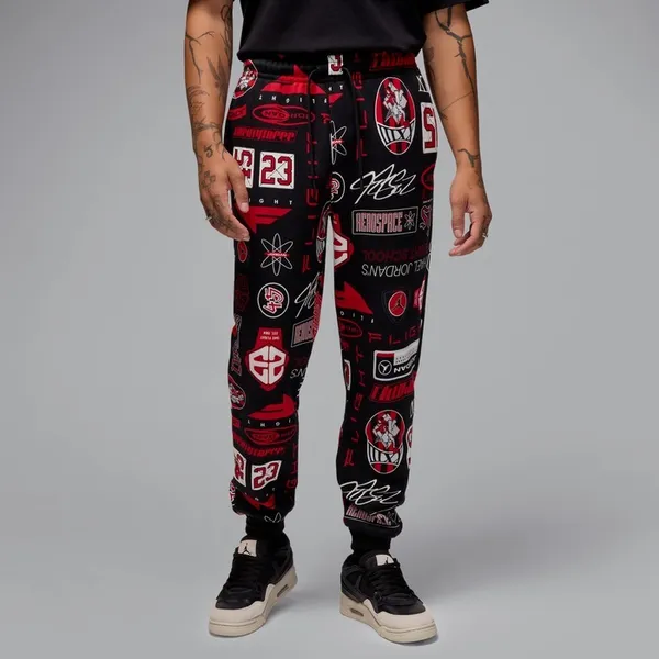 Брюки спортивные мужские NIKE M J ESS AOP FLC PANT