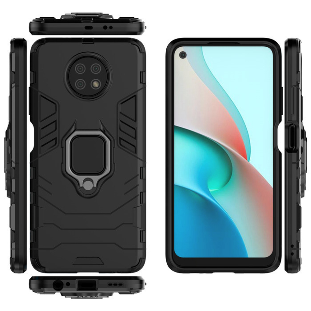 Противоударный чехол с кольцом Panther Case для Xiaomi Redmi Note 9 5G