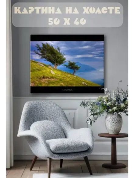 Картина на стену 40 X 50 Горные деревья