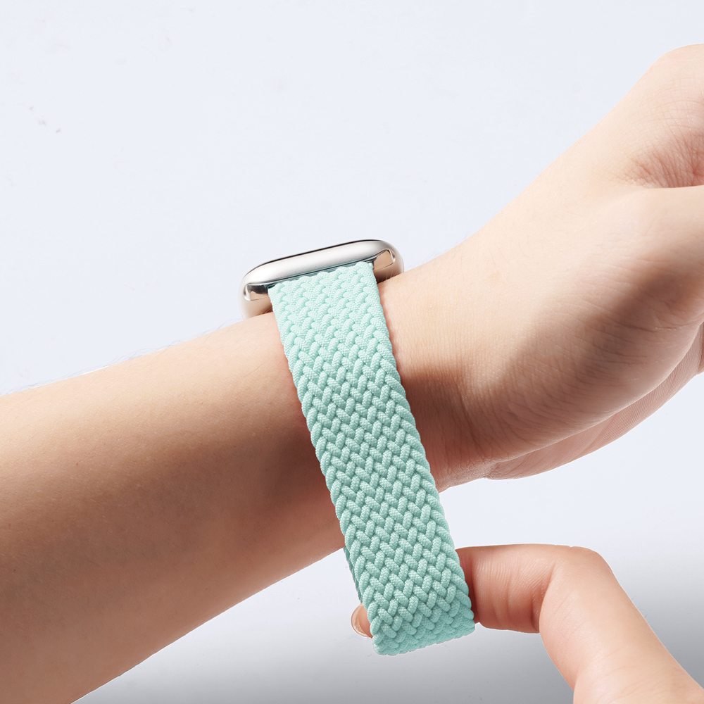 Эластичный ремешок зеленого цвета (Mint Green) для смарт часов Apple Watch размером 38, 40, 41 и 42MM, серия Mixture Ultra Series от Dux Ducis