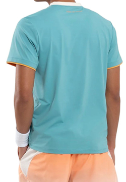 Мужское теннисное поло NOX Pro Shirt - dusty turquoise