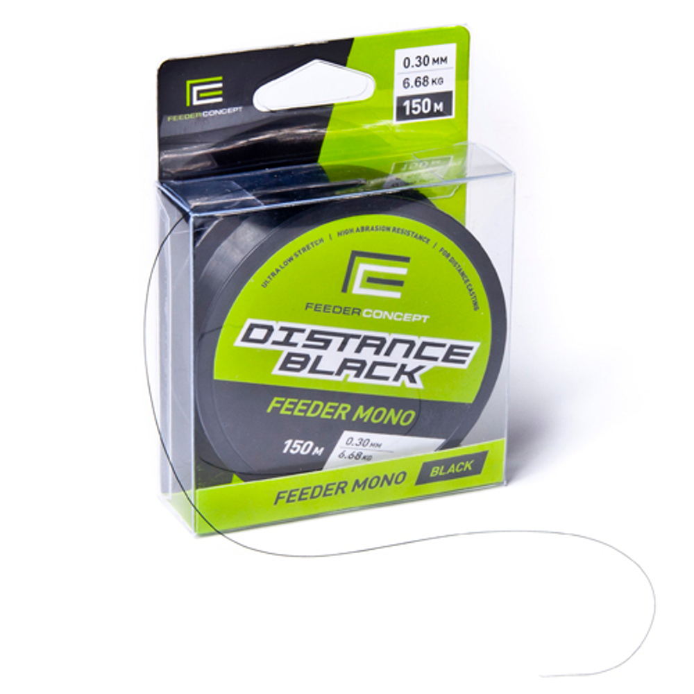 Леска монофильная Feeder Concept Distance Black 150 м, 0.25 мм