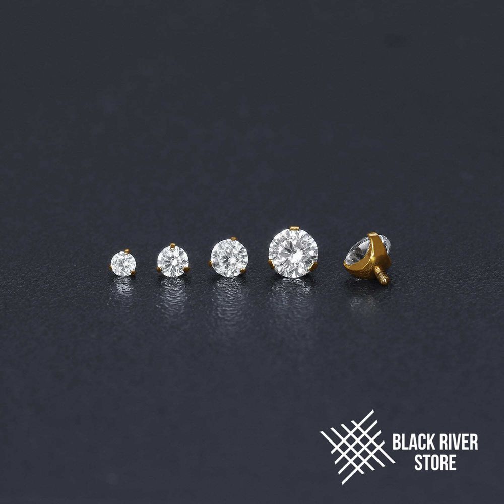 Cubic Zirconia Crystal PVD Yellow