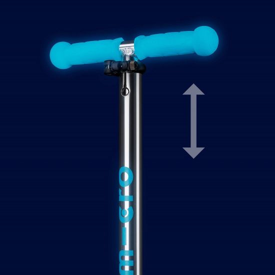 Самокат Maxi Micro Deluxe Glow LED Blue