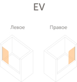 Душевая шторка на ванную Vegas Glass EV LUX профиль хром глянцевый, стекло прозрачное