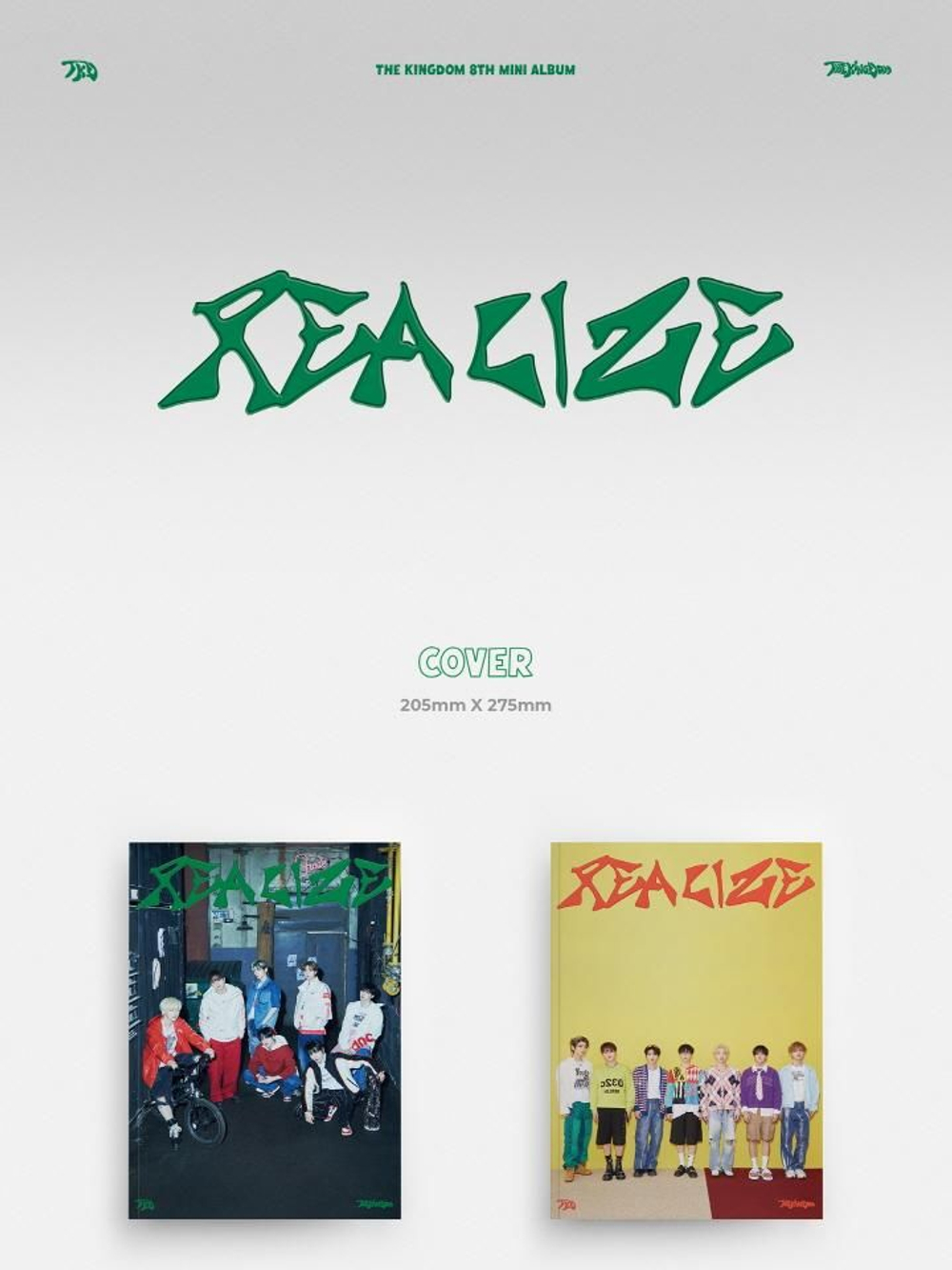 Альбом KINGDOM - REALIZE 8th Mini Album 2 Version SET