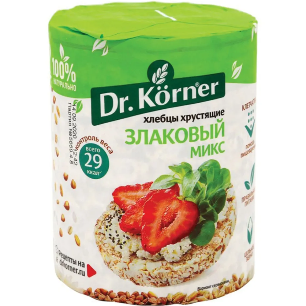 Хлебцы Dr.Korner Злаковый микс 100 гр