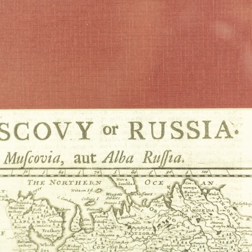 Карта «Московия или Россия (Московия или Белая Россия»)