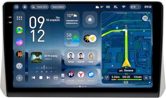 Магнитола для Mitsubishi Xpander, Xpander Cross - Teyes CC4-PRO монитор 10.36" 2K QLED на Android 13, Быстрейшая, Snapdragon 778G, ИИ, CarPlay, DSP, 4G SIM-слот