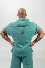 Толстовка без рукавов HOODED T-SHIRT GYM RAG TOP CHAMPION 706 Зеленая
