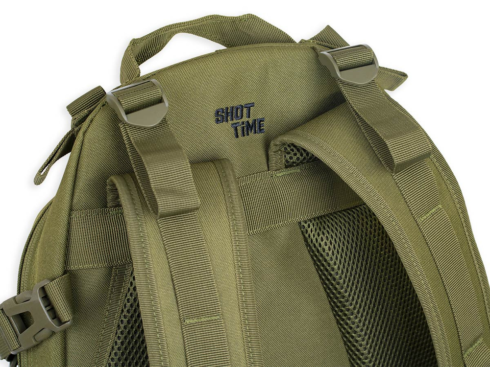 Рюкзак ShotTime городской Basic 25л, полиэстер 900D, MOLLE, олива, ST-BP-702 0-OD