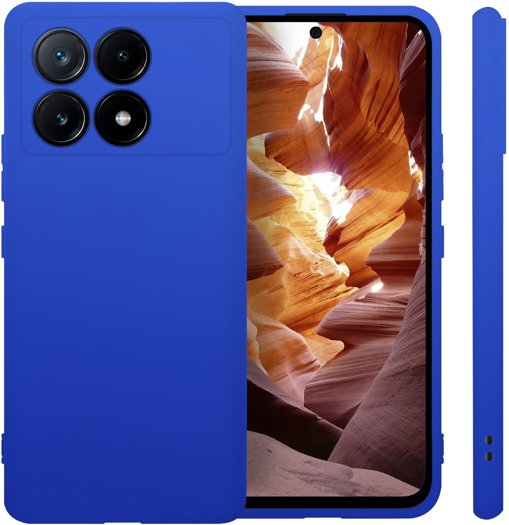 Мягкий Soft Touch чехол из силикона для XIAOMI POCO X6 PRO / REDMI K70E с бархатной подкладкой
