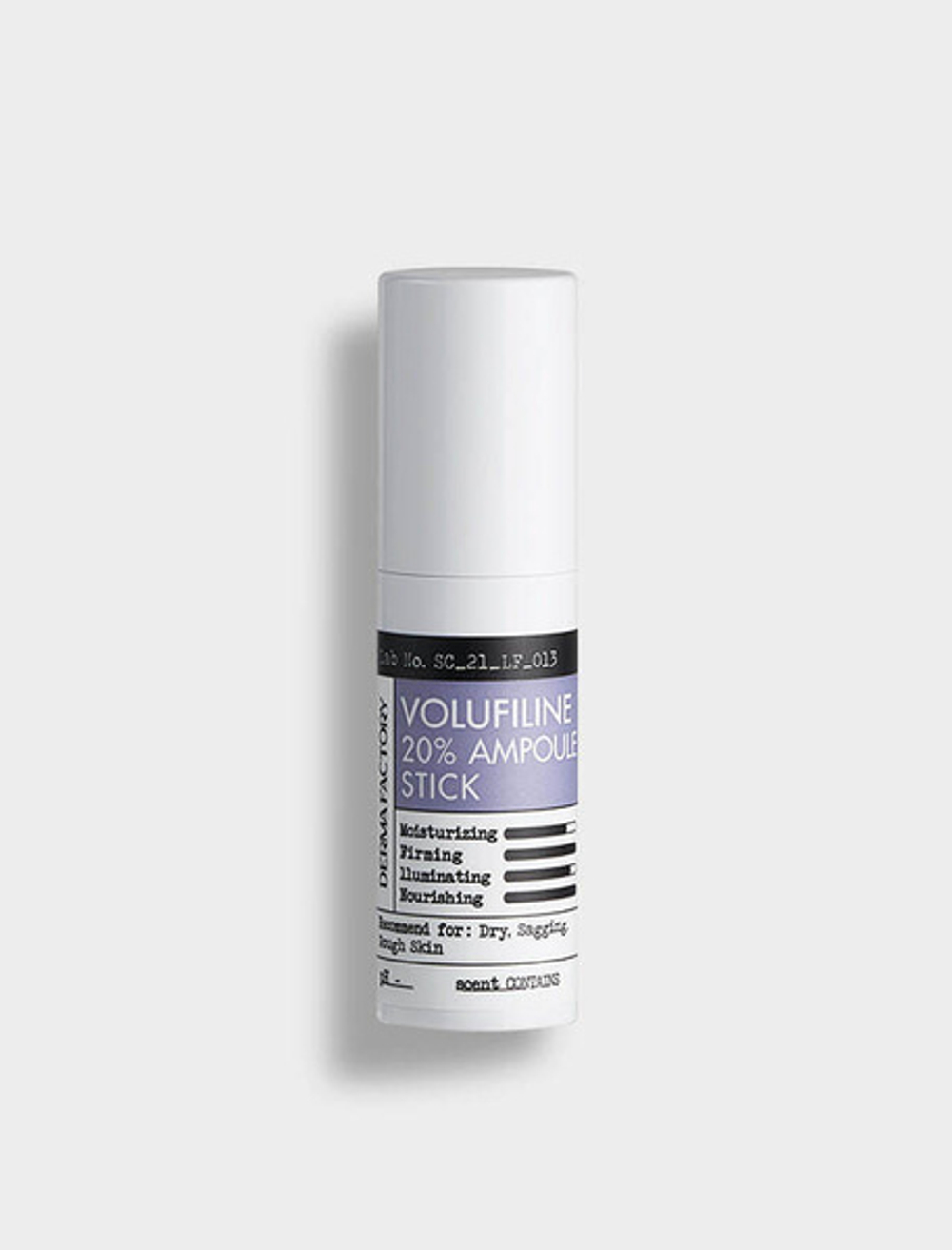 Стик-сыворотка для упругости кожи лица Derma Factory Volufiline 20% ampoule stick, 10г