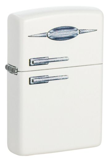 Зажигалка Zippo Retro Fridge Design с покрытием White Matte (49636)