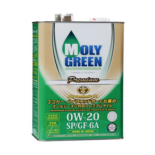 MOLYGREEN PREMIUM 0W20 SP/GF-6A 4л Масло моторное