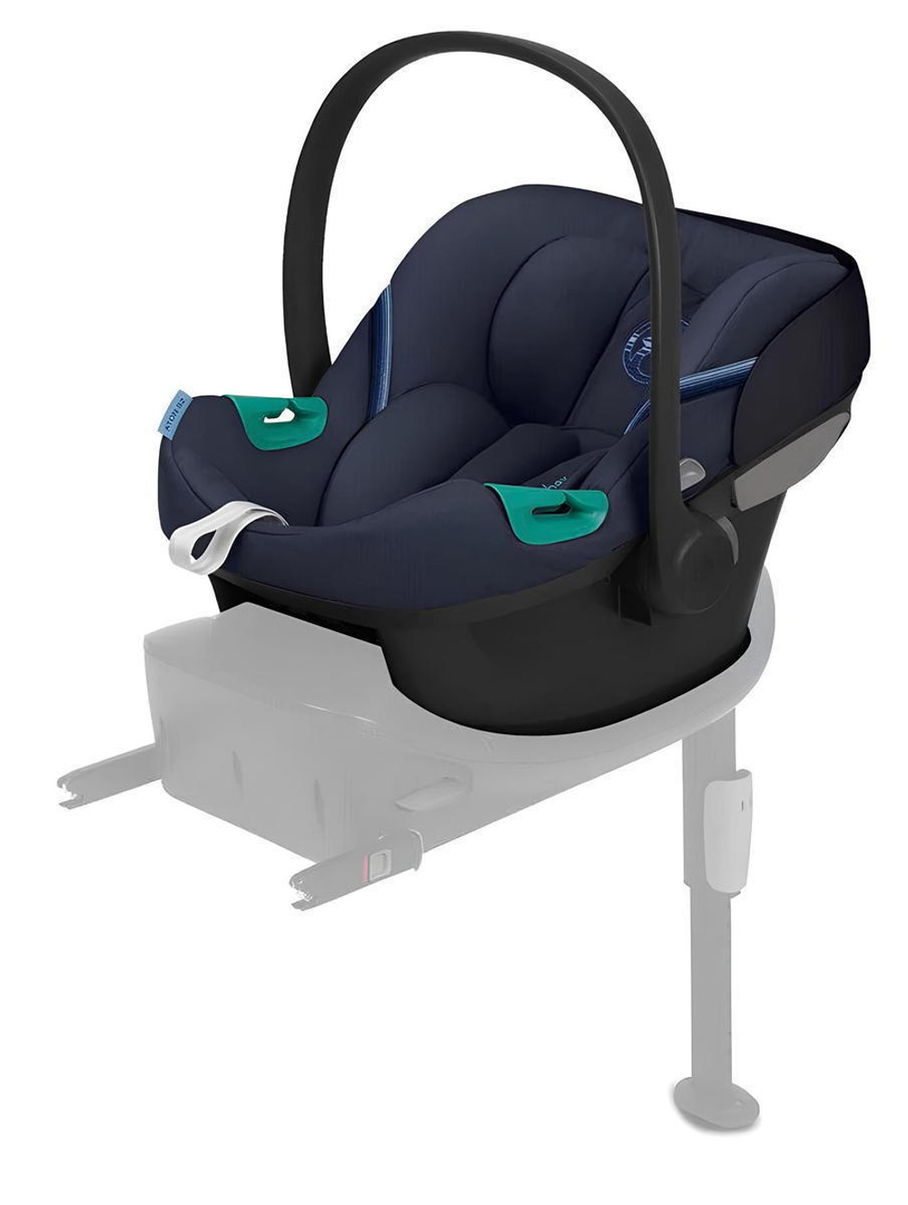 Коляска Carrello Alfa CRL-6522 2025 Cybex Aton S2 i-Size Ocean Blue 3 в 1 Fashion Grey