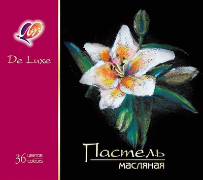Пастель масляная 36 цв, круглая "Люкс" (Луч)