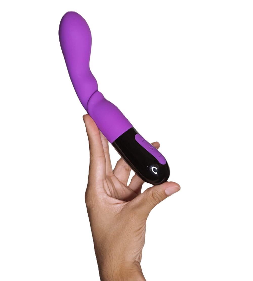 Фиолетовый изогнутый вибратор 20,7см для стимуляции зоны G Adrien Lastic NYX 2.0 G-Spot Vibrator Purple