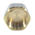 Заглушка латунь никель Ду 15 (1/2") ВР 9016 ГОСТ 32585-2013 Aquasfera 9016-01