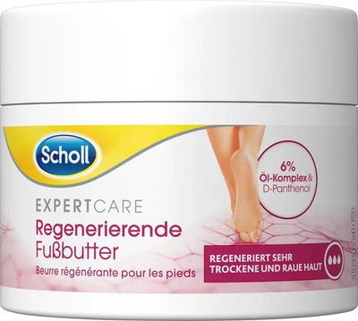 Scholl Регенерирующий крем с маслами для ног для очень сухой и грубой кожи, без запаха, 150 мл (Германия)