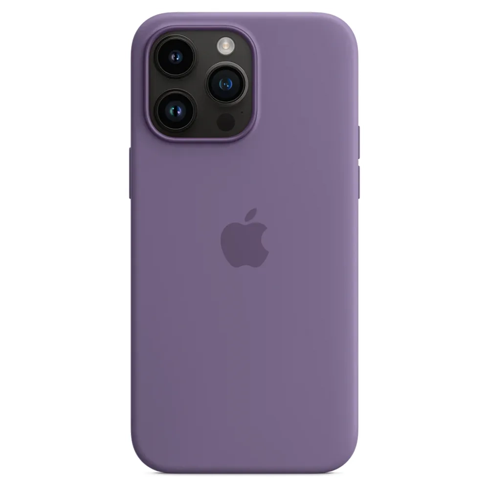 Силиконовый чехол с поддержкой MagSafe Apple Silicone Case для iPhone 14 Pro Max, Iris (Фиолетовый ирис)