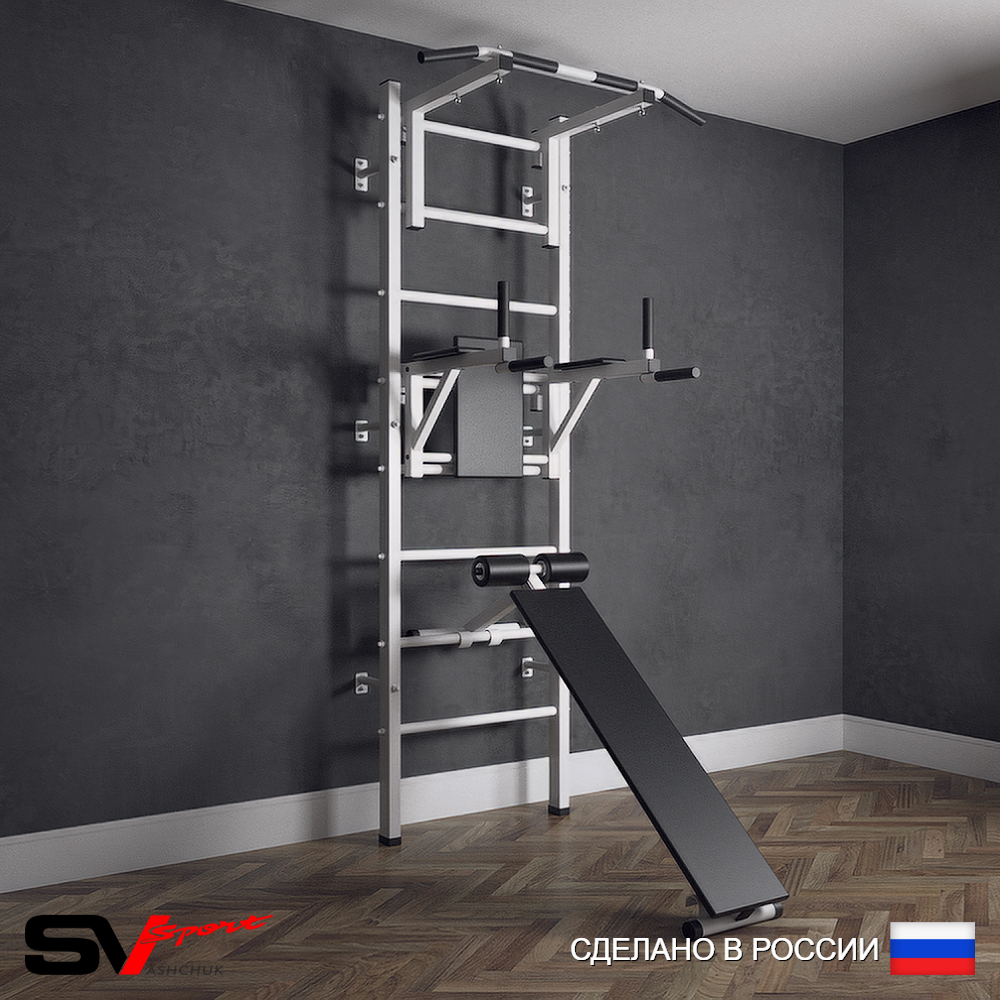 Шведская стенка Sv Sport (Турник стандарт/Брусья/Скамья)