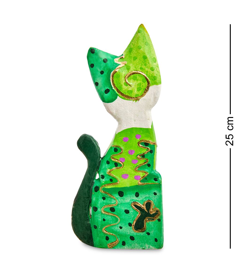 Decor and Gift 99-108 Фигурка «Кошка» н-р из двух 25, 20 см (албезия, о.Бали)