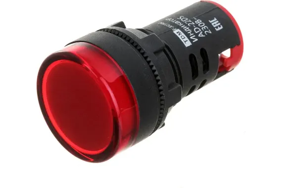 Лампа сигнальная TDM LED AD-22DS 220В красная 28001