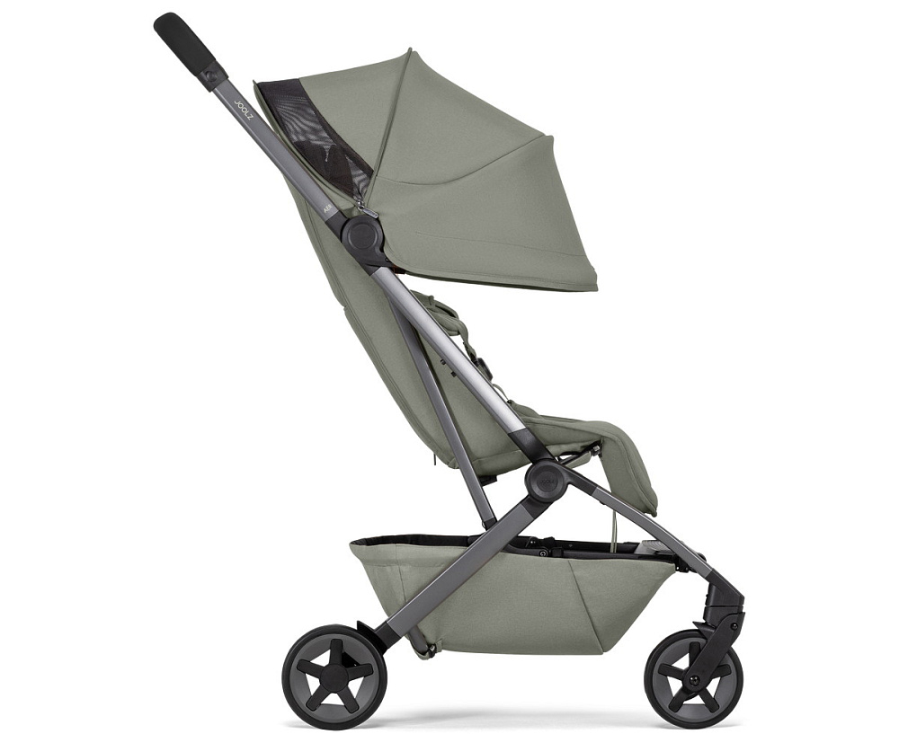 Детская прогулочная коляска Joolz Aer 2 с бампером Sage green/Black Carbon