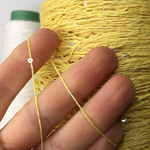 PAILLUX - D&C yarns; 96% хлопок, 4% прозрачные пайетки; 560м/100гр; цвет: жёлтый