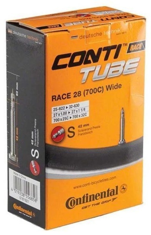 Камера. 28"/700x25-32 спорт 60мм 02-0181931 700Cх25С-32С Race 28 wide CONTINENTAL