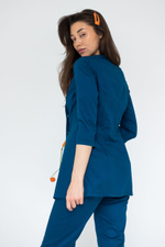 Блуза женская м272 toray стретч opal blue